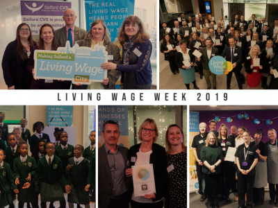 Mash up of LIving Wage Week photos